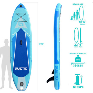 GUETIO-Tabla de Paddle de PVC, tabla de aire para surfear, inflable, redonda, <span class=keywords><strong>Softboard</strong></span> - Product Image 3