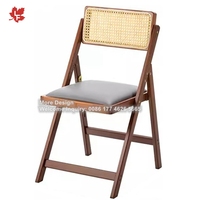 Chaise de salle à manger design nordique moderne en bois de frêne massif Fauteuil de salle à manger en cuir et tissu pour restaurant, salon