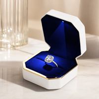 Boîte de présentation de bijoux LED personnalisée, couleur et matériau personnalisés, logo personnalisé pour bagues et bracelets - Boîte de présentation pour magasin de détail