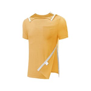 T-shirts à ouverture complète en jersey, faciles à mettre et à enlever pour les patients âgés alités, vêtements de soins post-opératoires non amovibles - Product Image 3