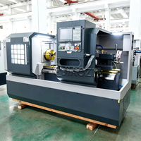 Tour horizontal à lit plat CNC 6140*1000, moyenne capacité, système optionnel, double broche automatique, numérique, Fanuc GSK High
