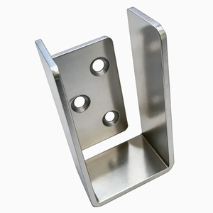 Support en U en acier inoxydable avec trois trous, usiné avec haute précision, épaisseur personnalisée pour support de montage - Product Image 4