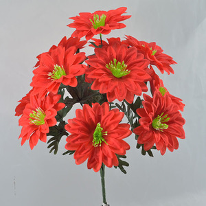 Huaien ดอกเบญจมาศจำลอง12หัวสำหรับ Qingming fungiving Tomb-sweeping บรรพบุรุษ - Product Image 2