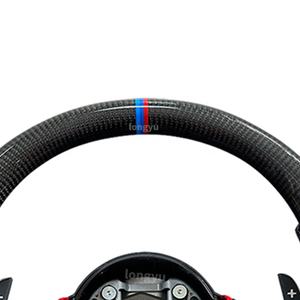 Volante de fibra de carbono para <span class=keywords><strong>BMW</strong></span> Serie 3 E90 <span class=keywords><strong>E91</strong></span> M3 3M 316i 318i 320i 323i 325i 328i 330i 335i 320d 325d <span class=keywords><strong>330d</strong></span> 335d <span class=keywords><strong>Touring</strong></span> - Product Image 4