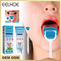 Kit de Nettoyage de la Langue : Grattoir à Formule Probiotique pour un Nettoyage en Profondeur, Élimine les Odeurs Buccales, Choix Sain pour la Santé Bucco-Dentaire, Gel Nettoyant pour la Langue