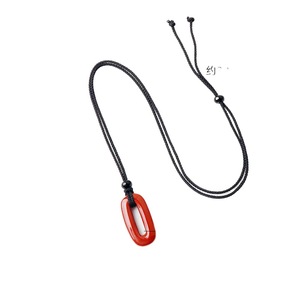 Pingente de Anel Oval de Quartzo Ágata com Furo Grande, Acessório de Colar DIY, Presente para Mulheres e Homens - Product Image 4