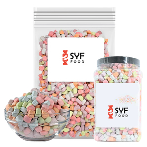 Kosher chứng nhận HALAL nhiều màu số lượng lớn mini Marshmallow bán buôn đóng băng khô mất nước Marshmallow nhà máy - Product Image 1