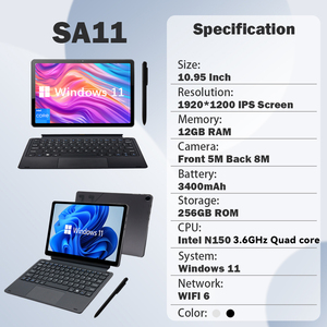 Tùy chỉnh 10.95 inch máy tính bảng 12GB RAM 256GB Wifi cửa sổ máy tính bảng <span class=keywords><strong>2</strong></span> trong 1 máy tính xách tay bàn phím máy tính bảng - Product Image 2