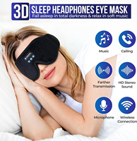 Masque d'écouteurs de sommeil 3D pour hommes et femmes dormeurs latéraux voyage insomnie relaxation méditation électronique grand public