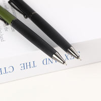 Stylo bille classique de luxe en métal 0,5 mm noir pour bureau et école, personnalisable avec logo, qualité supérieure, idéal pour les affaires et le sport, nouveauté.