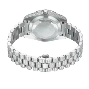 Montre de luxe pour homme, professionnelle, à quartz, en acier inoxydable, avec cadran en cristal saphir - Événements d'entreprise, luxe - Product Image 3