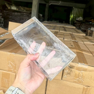 Patrón ICY 50/100/200 Conde Bloque de vidrio sólido de fusión en caliente de doble cara <span class=keywords><strong>Ladrillos</strong></span> <span class=keywords><strong>transparentes</strong></span> de construcción <span class=keywords><strong>transparentes</strong></span> <span class=keywords><strong>para</strong></span> manualidades Artesanías de cristal - Product Image 3