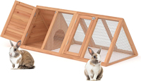 Cage à lapins et poulailler extérieur en forme de A avec enclos pour cailles, fournitures écologiques pour animaux de compagnie, cage à volailles ventilée en fil métallique