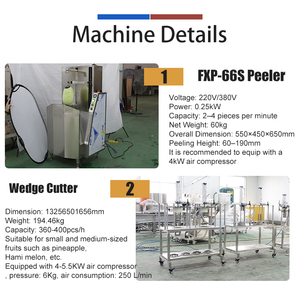 Machine à peler et à segmenter les melons FENGXIANG, capacité 120-240 pièces/h, pour pastèque, melon d'hiver, ananas, jackfruit - Product Image 6