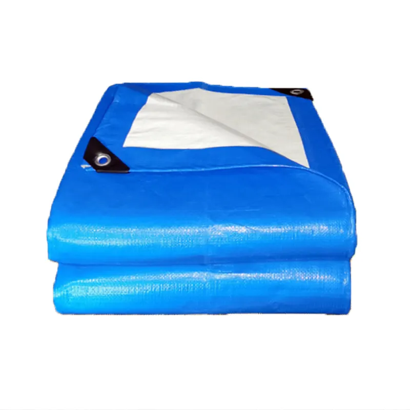 PE 타포린 100% 방수 직물 공장 UV 처리 폴리 방수포 텐트 트럭 화물 기계 덮기를위한 짠 야외 방수포