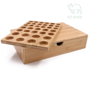 <b>Cake</b> Decorating Tools Storage Box Organizer Bamboo Case Container Cabinet Bin for Icing Color <b>Piping</b> Tips <b>Kit</b> Kitchen - Product Image 3