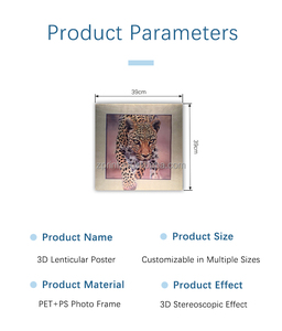 <span class=keywords><strong>Affiches</strong></span> lenticulaires 3D personnalisées en plastique, effet <span class=keywords><strong>de</strong></span> changement d'image, animation paysage et animaux pour la décoration intérieure - Product Image 3