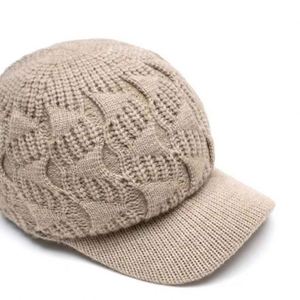 Autumn Winter Women Lady Warm Jacquard Baseball Cap Casual Thickened Fashion Solid Color Knitted <b>Hat</b> - Product Image 3
