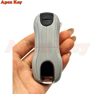 Étuis de clés de remplacement gris de haute qualité et élégants pour Porsche avec autocollants pour la création de cadres photo artistiques - Product Image 5