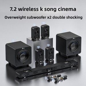 Echo <span class=keywords><strong>Wall</strong></span> <span class=keywords><strong>Berlin</strong></span> Sound LCD TV avec microphone dynamique, haut-parleur de karaoké pour home cinéma en métal, projecteur audio externe - Product Image 5