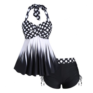 Maillot de bain de luxe personnalisé, MOQ 50, imprimé, jupe de bikini, maillot de bain fitness, bikini deux pièces, floral, sexy, robe de plage pour femme - Product Image 3