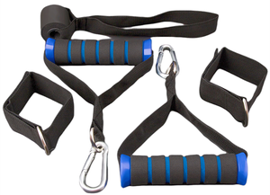 Cao Su Chất Lượng Cao Cơ Thể Xây Dựng Phòng Tập Thể Dục Tập Thể Dục Tùy Chỉnh Logo Stretch Resistance Ban Nhạc Bọt Xử Lý Và Cửa Neo Bộ - Product Image 6