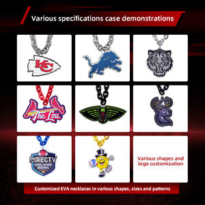 Kunden spezifische Sport mannschaften 3d Logo EVA Floating Foam Großes Logo Große Medaille Anhänger Fan Chain Foam EVA Halskette Anhänger - Product Image 2