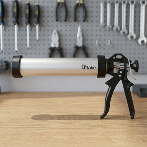 Pistolet à mastic manuel de qualité industrielle TTAKE avec poignée en acier et plastique, corps en aluminium pour l'application de colle de construction - Product Image 2