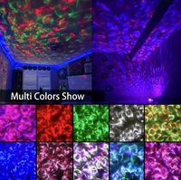Veilleuse LED moderne en métal à piles avec rotation de cristaux et design mini-boule magique étoilée pour la décoration intérieure