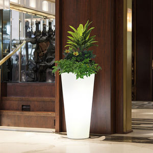 <span class=keywords><strong>Pot</strong></span> de fleur à changement de couleur pour jardinière cylindrique à LED RVB étanche avec télécommande pour décor de jardin intérieur et extérieur - Product Image 3