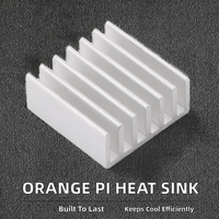 Pendingin Aluminium 9x9x6mm Pendingin Panas Sirip Pendingin Termal Pita Perekat Termal Dua Sisi untuk Raspberry Pi Orange Pi