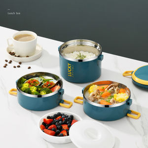 Bento Lunch <span class=keywords><strong>Box</strong></span> Set aus Edelstahl mit isoliertem Beutel zum Verpacken von Lebensmitteln - Product Image 5