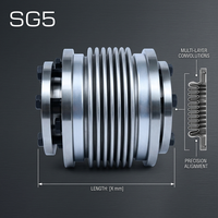 Accouplement à disque flexible en acier SG5 à jeu nul et couple élevé, alésage 16-105 mm pour servomoteur CNC série GRC