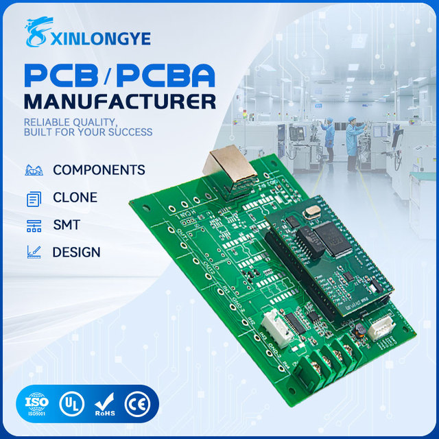 Industrial Control Electronic OEM/ODM Custom SMT PCB Assembly PCBA 3 oz Copper Thickness 4 GB RAM XLY Brand Model XLY-PCBA-XLY