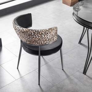 Silla de Comedor Moderna Minimalista de Metal Caz, Muebles para el Hogar Tapizados - Product Image 1