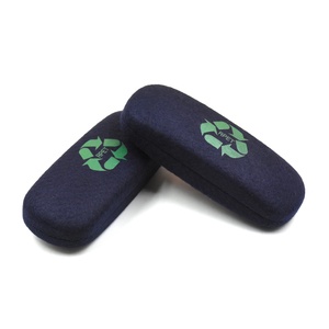 Bestclean sinh thái thân thiện tái chế cảm thấy kim loại vỏ cứng kính mắt trường hợp sắt Kính mắt lưu trữ trường hợp khó khăn với logo tùy chỉnh - Product Image 2