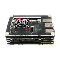 Caja Protectora Transparente de Acrílico de 9 Capas para Raspberry Pi 4 Modelo B, Venta al por Mayor
