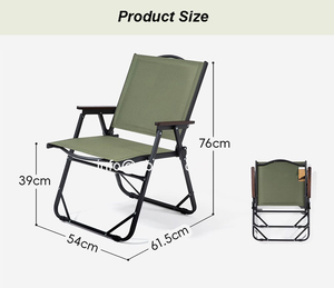 Mobilier d'extérieur léger de haute qualité avec impression personnalisée Cadre en acier Chaise Kermit Chaise de <span class=keywords><strong>camping</strong></span> Chaise pliante - Product Image 3