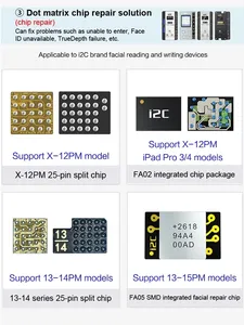 I2C MC15 testeur <span class=keywords><strong>de</strong></span> récupération d'identification <span class=keywords><strong>de</strong></span> visage pour IP X 11 12 13 14 15 Pro Max projecteur <span class=keywords><strong>de</strong></span> points ID <span class=keywords><strong>de</strong></span> visage réparation sans soudure sans retrait - Product Image 6