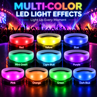 Solution d'éclairage interactif sans fil Sincen 433 MHz pour la gestion de foule en concert, bracelet lumineux LED RF avec télécommande en silicone