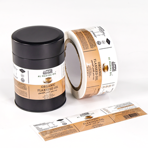 Etiquetas de Código de Barras de Vinilo Autoadhesivas Personalizadas, Rollo de Etiquetas Impresas Resistentes al Agua y al Aceite, Etiqueta de Seguridad Alimentaria para Botellas de Jugo - Product Image 3