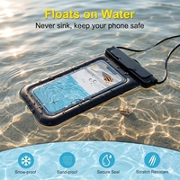 Étui de téléphone étanche professionnel IPX8 avec joint de verrouillage triple couche pour la plongée, le surf et la natation