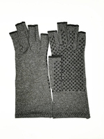 Gant de compression antidérapant pour l'arthrite avec tissu TC, élasthanne et silicone gris, classe I, pour la gym et l'exercice, soulagement de la douleur aux mains