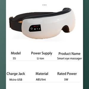 Masajeador Ocular Eléctrico Inalámbrico con Calor, Mini Masajeador Ocular Inteligente Ems con Música - Product Image 4