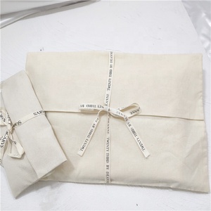 Bolsa de Algodón y Lona Personalizada con Logotipo, Reutilizable, para Ropa, Almohadas, con Lazo, Tipo Sobre, Protectora contra el Polvo, Venta al Por Mayor de Fábrica - Product Image 2