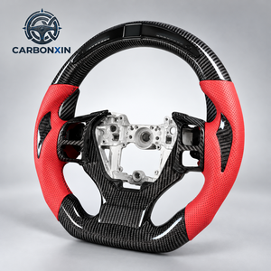 Volante de Coche Personalizado de Fibra de Carbono y Cuero, Compatible con Lexus IS350 GS350 GS300 IS250 RC350 LS UX IS ES Sin Airbag - Product Image 3