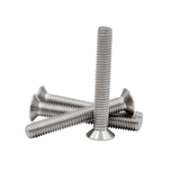 Sekrup Mesin Titanium DIN 965 ISO 7046 Metrik/Inci M3 M4 M5 M6 Kepala Pan Zinc Countersunk Cross Recessed