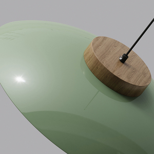 Lámpara Colgante Estilo <span class=keywords><strong>UFO</strong></span> con <span class=keywords><strong>LED</strong></span> de Espectro Completo | |   Lámpara de araña nórdica de madera y vidrio para cafetería, restaurante y bar - Product Image 3