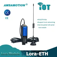 Módulo LORA-ETH con Puerto Ethernet, Cliente Modbus TCP UDP, Transmisión Transparente, Transceptor RF 433M, IoT, Cobre, ABS