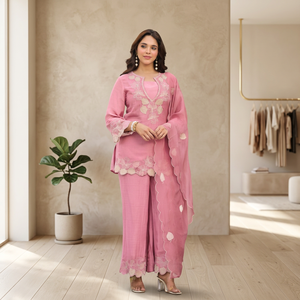 Ropa Étnica para Mujer, Kurta/Kurti de Satén Natural Pesado, Reversible, de Secado Rápido, Sin Arrugas, Largo hasta el Tobillo, para Fiestas y Ocasiones Especiales - Product Image 1